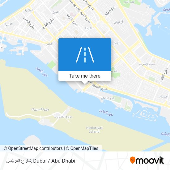 شارع العريّض map