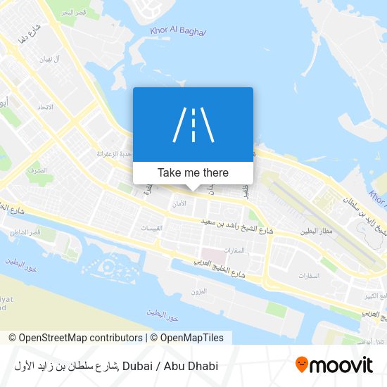 شارع سلطان بن زايد الأول map