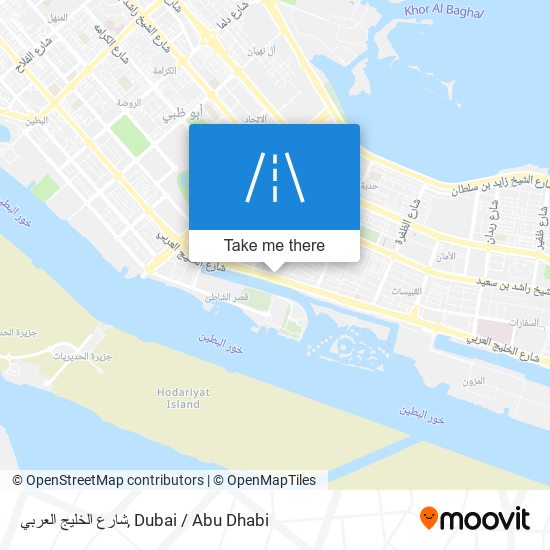 شارع الخليج العربي map