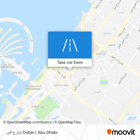 شارع النور map