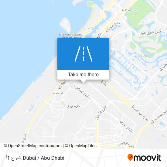 شارع 1أ map