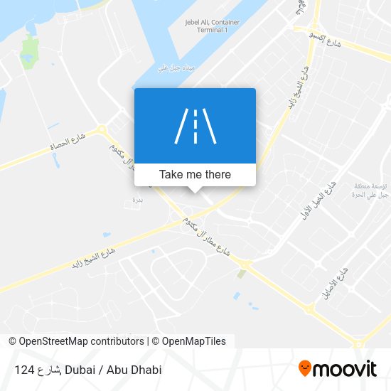 شارع 124 map
