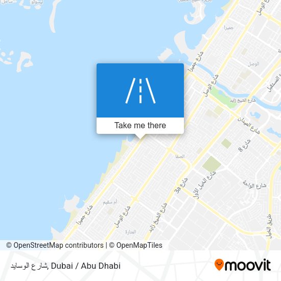 شارع الوسايد map