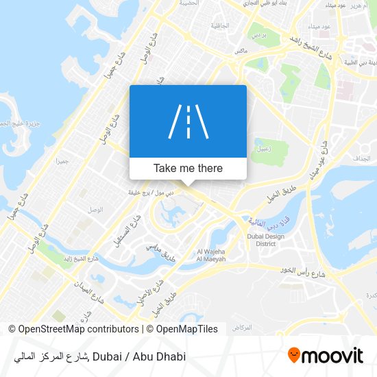 شارع المركز المالي map