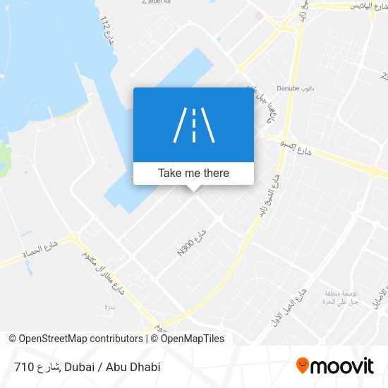 شارع 710 map