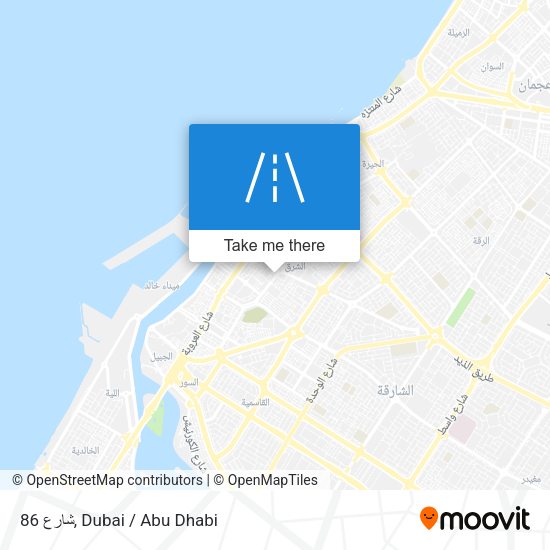شارع 86 map