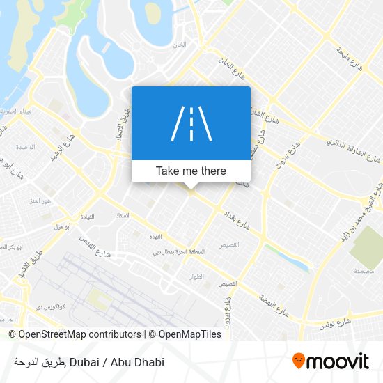 طريق الدوحة map