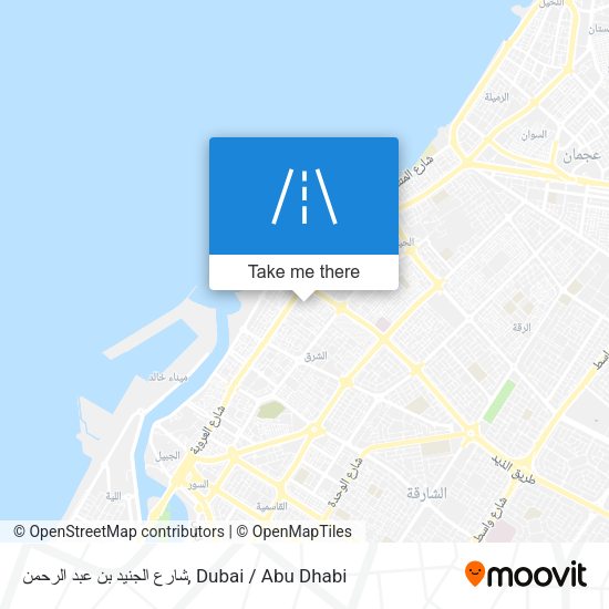 شارع الجنيد بن عبد الرحمن map