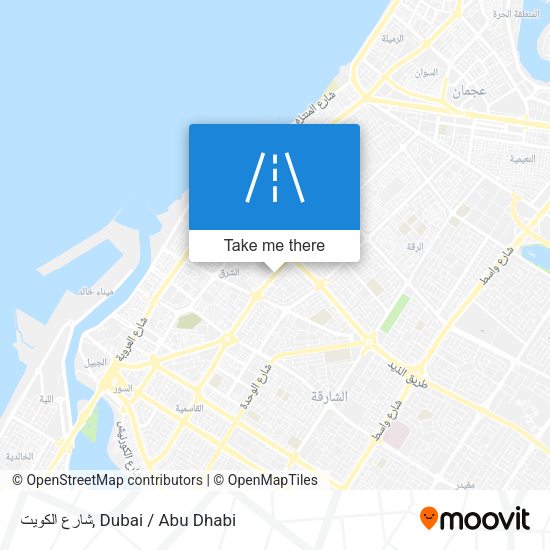 شارع الكويت map