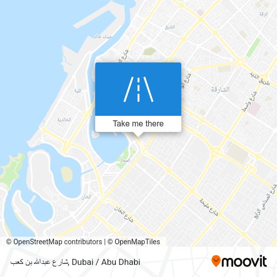 شارع عبدالله بن كعب map