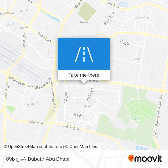 89b شارع map