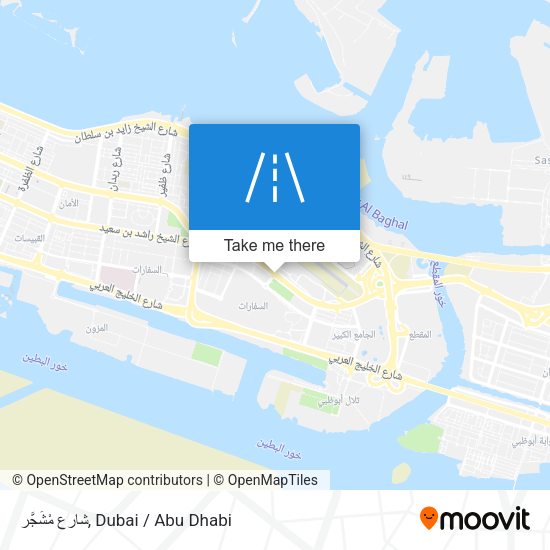 شارع مْشَجَّر map