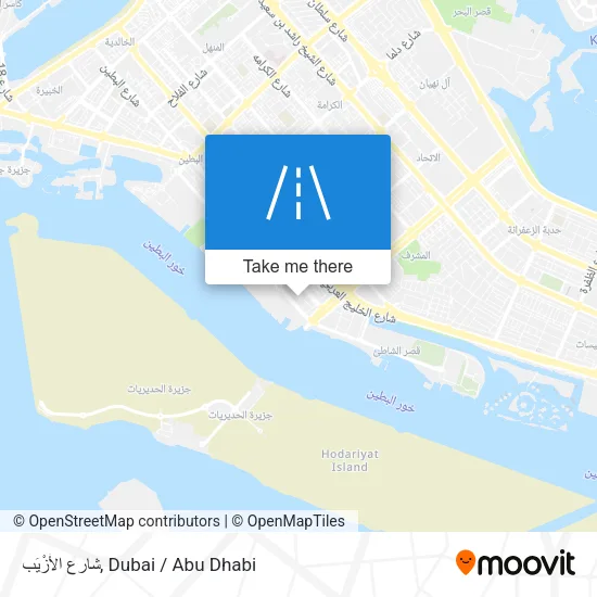 شارع الأَزْيَب map