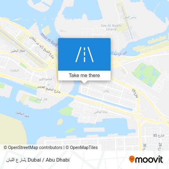 شارع اللبان map