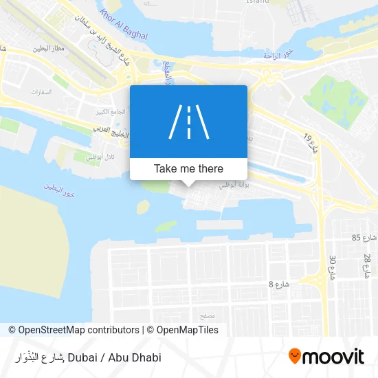 شارع البُذْوَار map