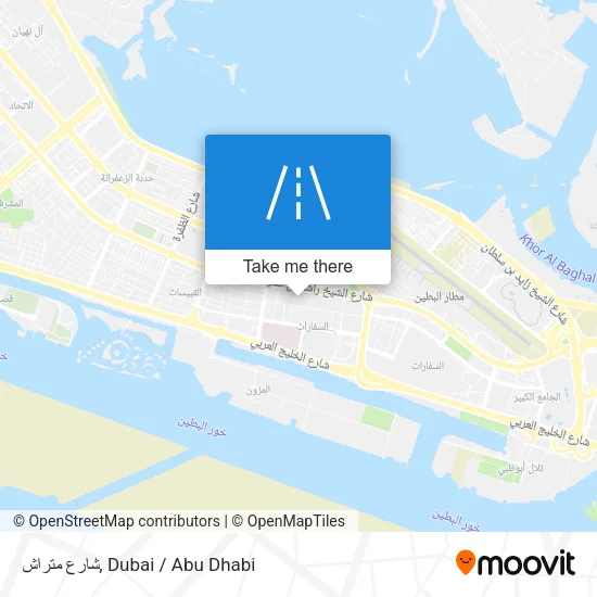 شارع متراش map