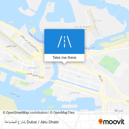 شارع المِضْبَاعَة map