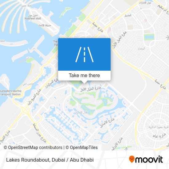 Lakes Roundabout map