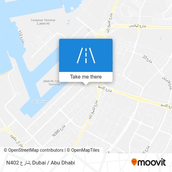 N402 شارع map