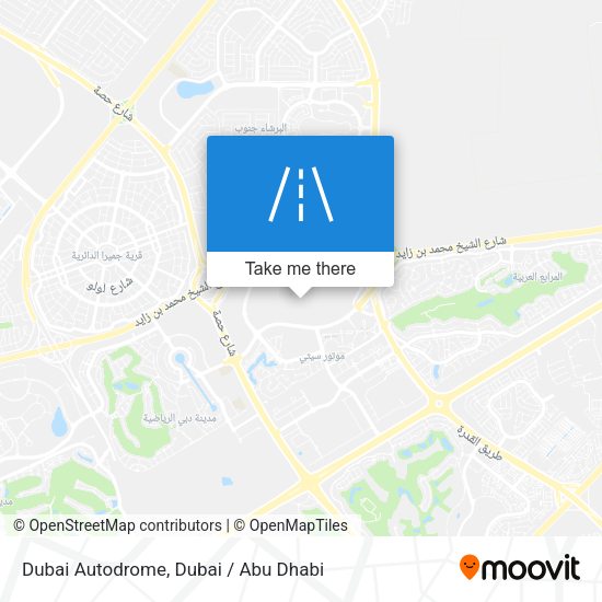 Dubai Autodrome map