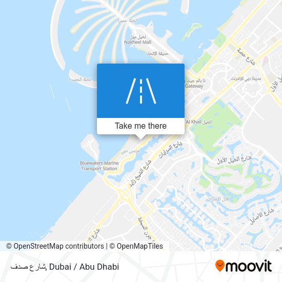 شارع صدف map