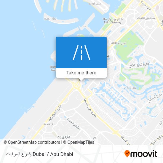 شارع السرايات map