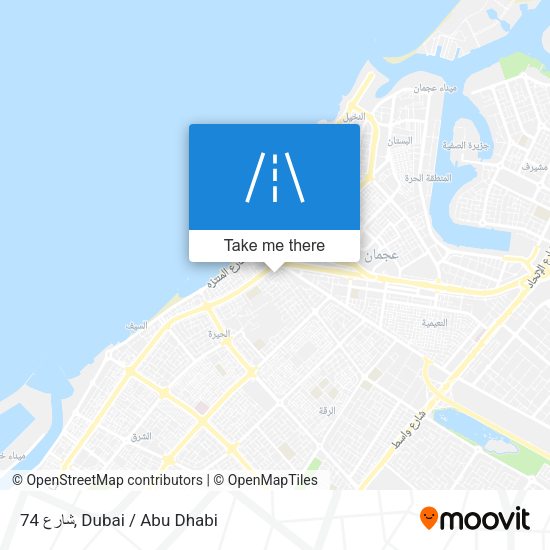 شارع 74 map