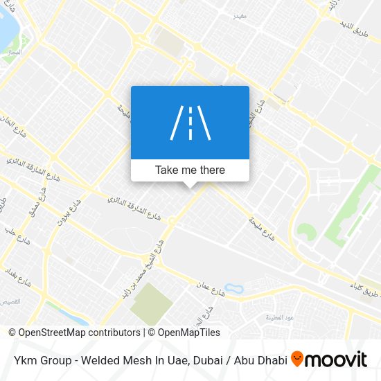 Ykm Group - Welded Mesh In Uae map