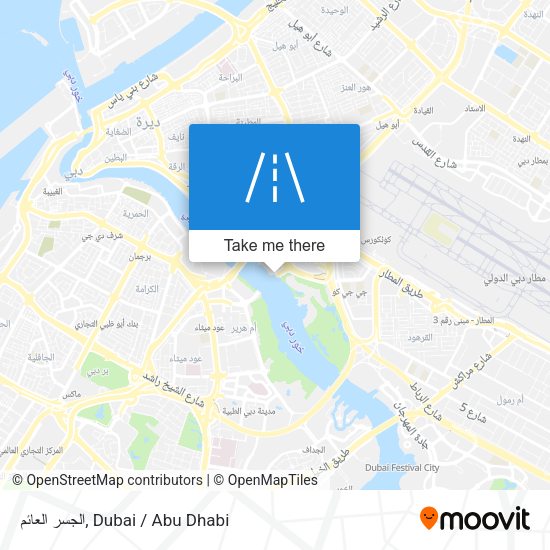 الجسر العائم map