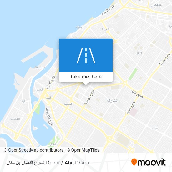شارع النعمان بن سنان map