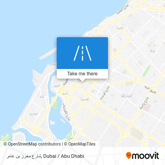 شارع محرز بن عامر map