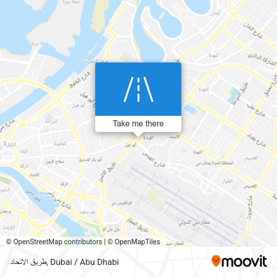 طريق الاتحاد map