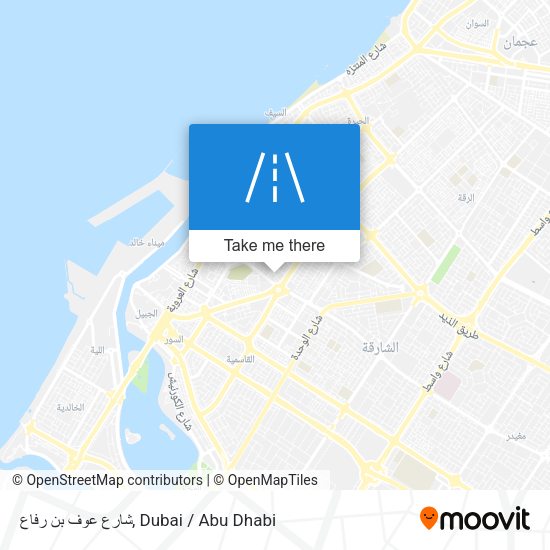 شارع عوف بن رفاع map
