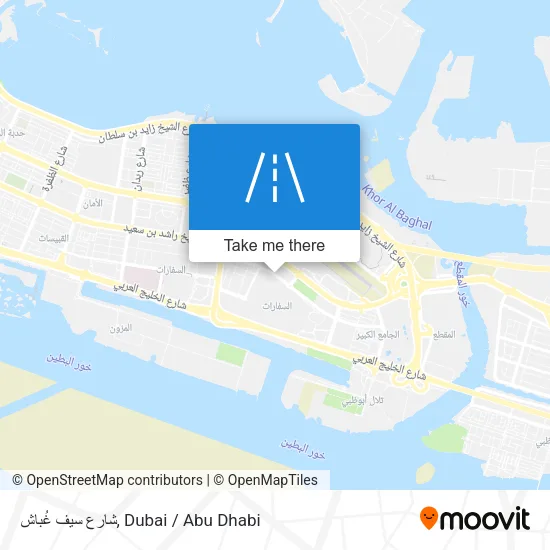 شارع سيف غُباش map