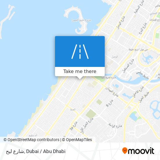 شارع ليح map