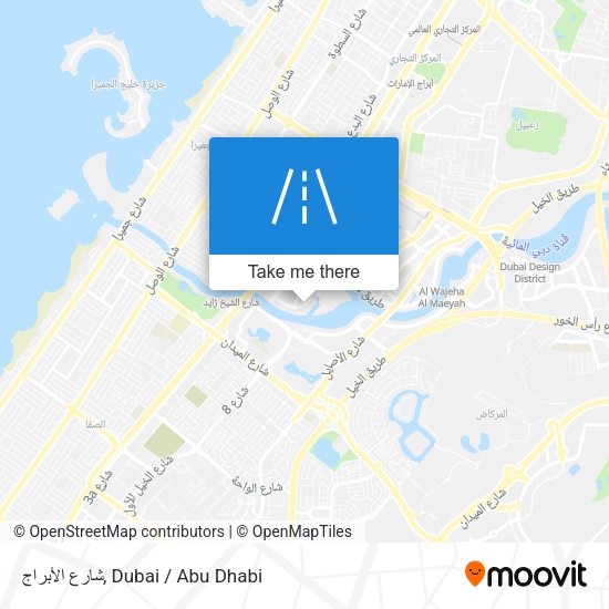 شارع الأبراج map
