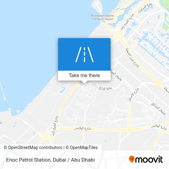 Enoc Petrol Station map