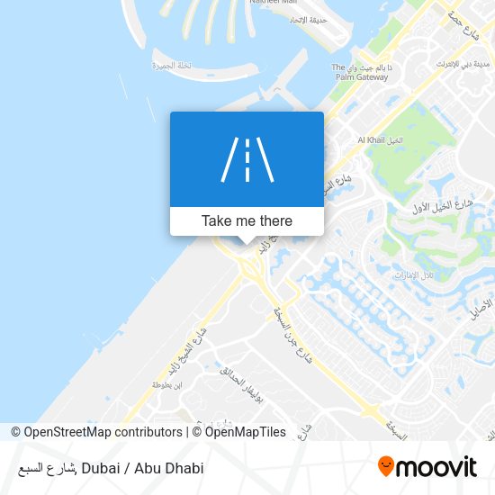 شارع السبع map