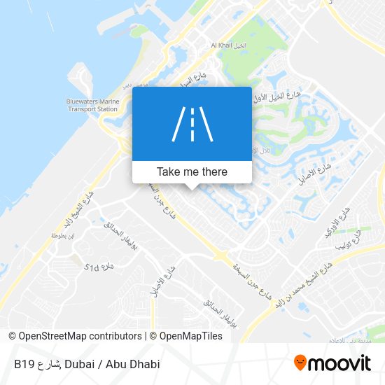 B19 شارع map