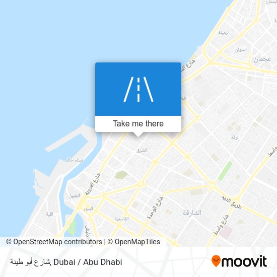 شارع أبو طينة map
