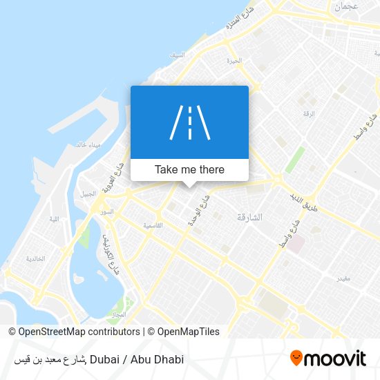 شارع معبد بن قيس map