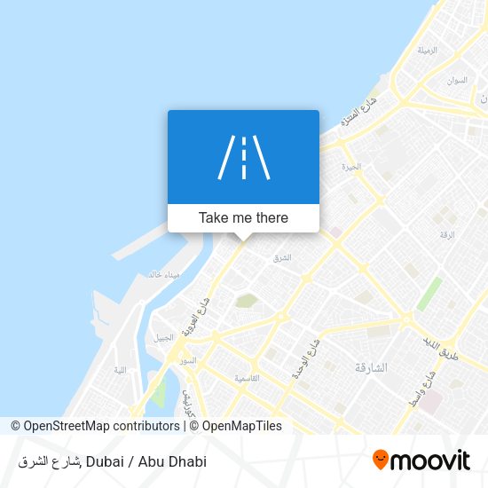 شارع الشرق map