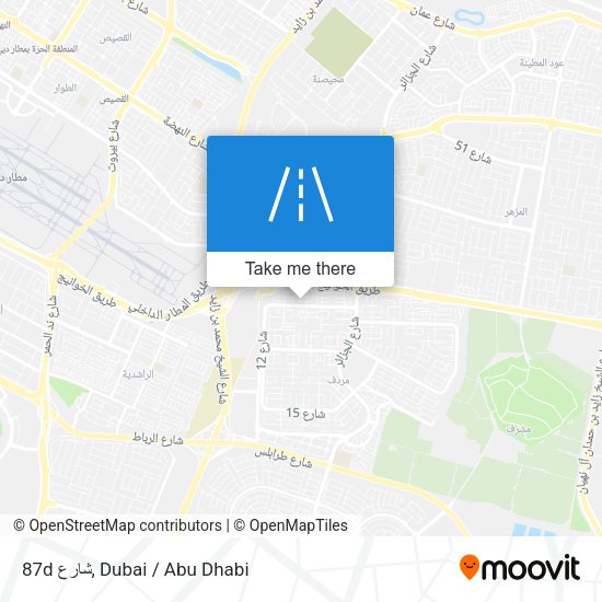 87d شارع map
