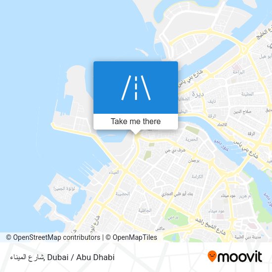 شارع الميناء map