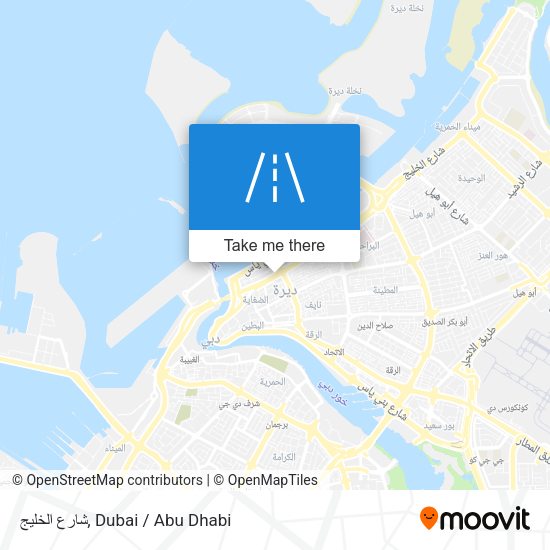 شارع الخليج map