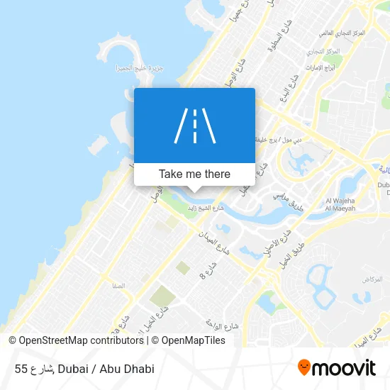 شارع 55 map