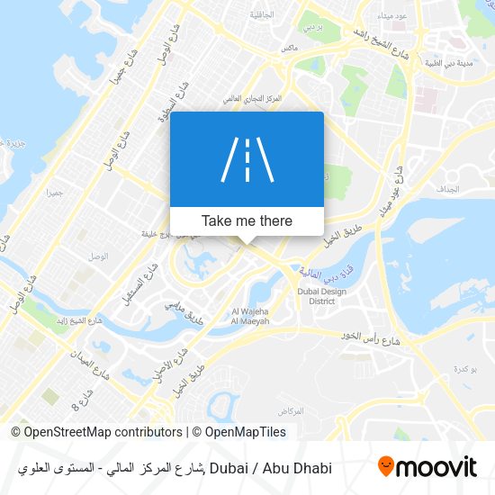 شارع المركز المالي - المستوى العلوي map