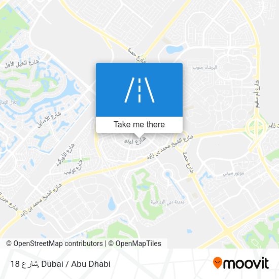 شارع 18 map