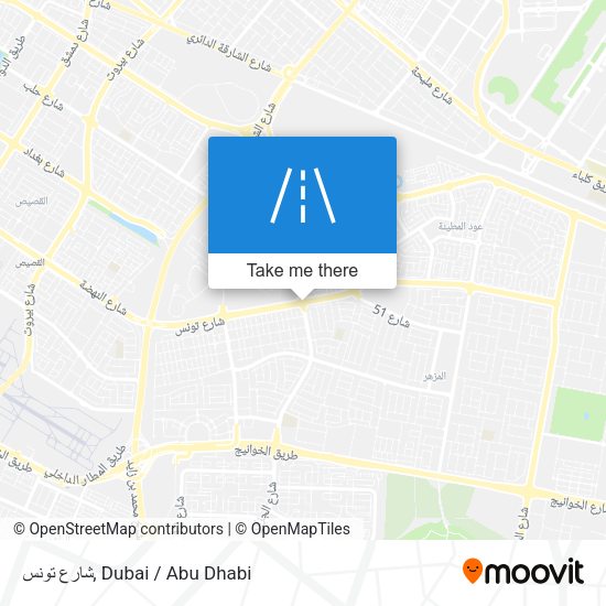 شارع تونس map