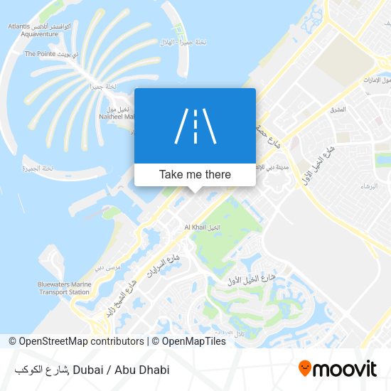 شارع الكوكب map